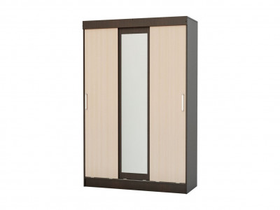 Шкаф-купе, венге / дуб беленый