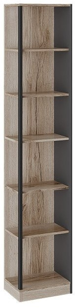 Окланд ТД-324.07.24 Стеллаж (Фон Черный/Дуб Делано)