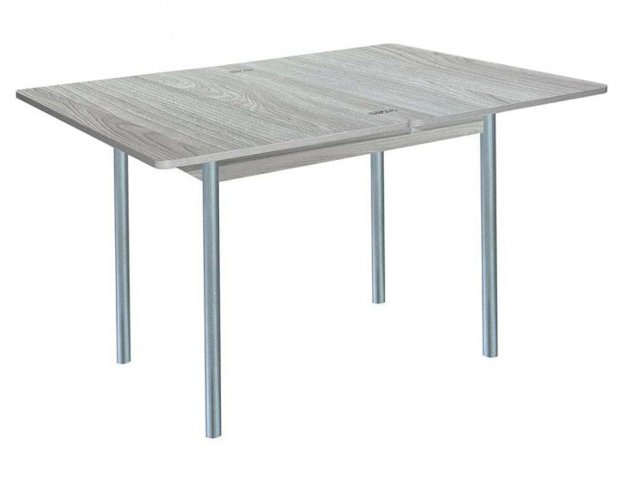 Симпл стол обеденный раскладной / Ясень светлый/металлик