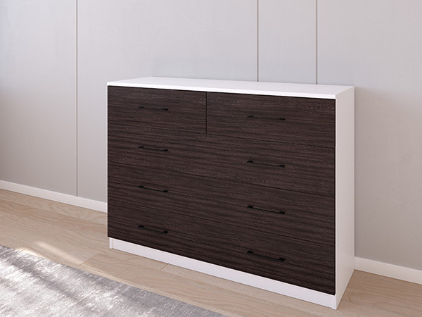 Комод 04/16 120х40х90 Белый/Венге