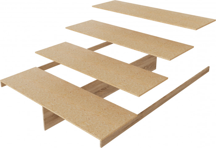 Ливорно Кровать ЛКР-1 (1,4) с настилом ДСП 2С, Орех донской