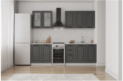 Кухонный гарнитур МДФ Капри 2000 Камень темный