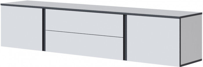 Амара Тумба ТВ белый/серый графит