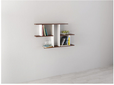 Полка навесная ПН-4 орех донской/белый