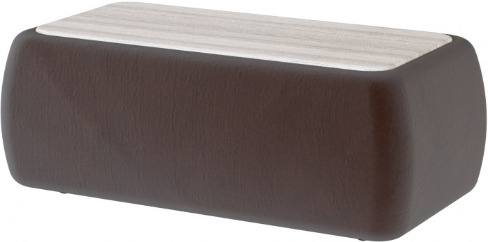 Стол журнальный Дизи коричневый/мдф сандал белый