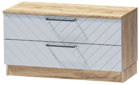 Тумба-5 прикроватная напольная "Иннэс-7", Крафт золотой/Монблан Р-856