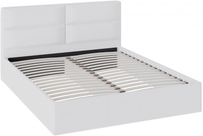 Глосс ТД-319.01.08 Кровать с ПМ с мягкой обивкой Тип 1 (1800) (Белая)