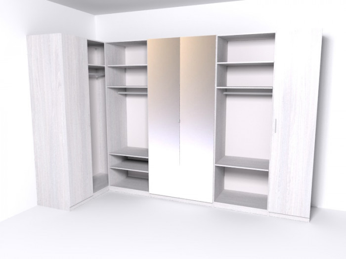 Гардеробная Рум. Комплект 5.2, ясень