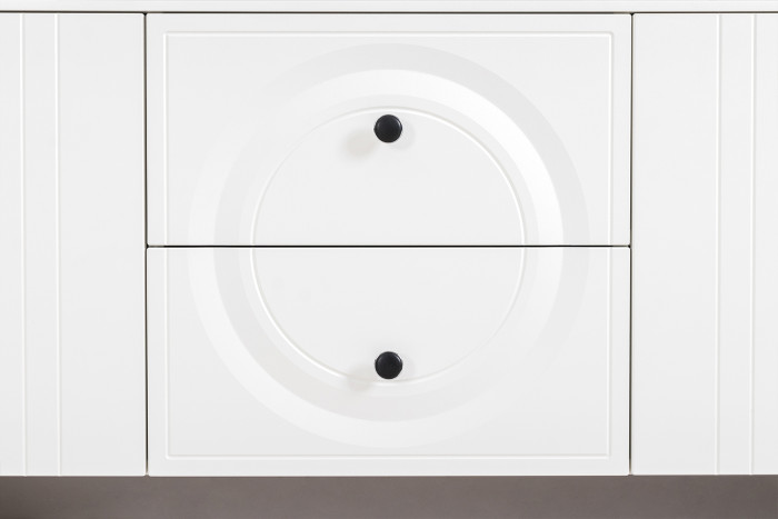 Валенсия Спальня № 44, цвет ЛДСП белый шагрень/МДФ белый шагрень/ткань велутто 19, ортопед есть, сп. м. 1600х2000 мм., б/м