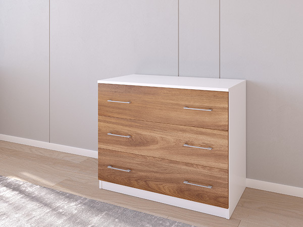 Комод 01/23 90х50х75 Белый/Морское дерево Винтаж