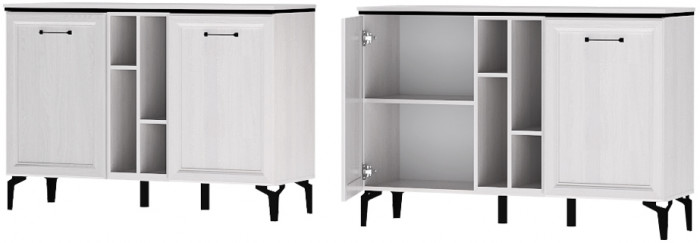 Шарм Комод К-2 Ясень Анкор Светлый/Рамка