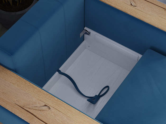 Кресло-кровать "Доро", Атлантида/МДФ дуб канадский