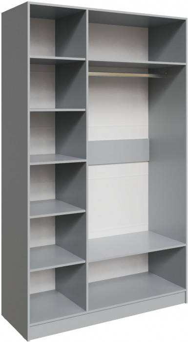 Шкаф Мадрид (1,4) без зеркала, Камень серый