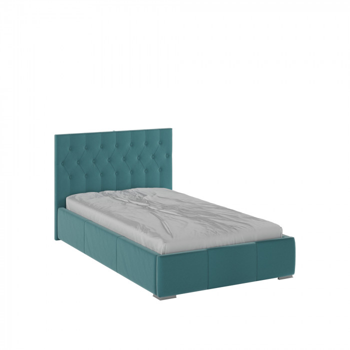 Октавия Кровать интерьерная 120 бирюза ромб, ортопед