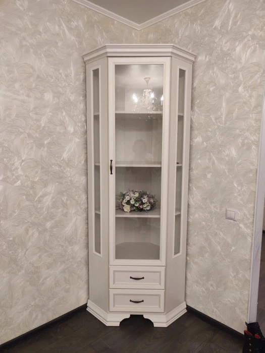 Шкаф-витрина угловой Сиена