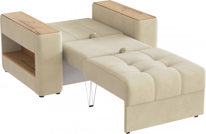 Кресло-кровать "Доро", Бежевый/МДФ дуб канадский