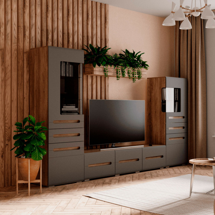 Спальня "Наоми" ТБ-17 дуб каньон/графит