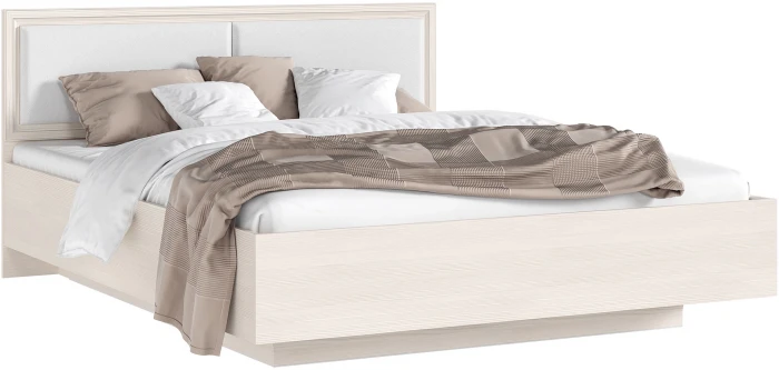 Престиж 2 Кровать парящая с ортопедом дерево 160, сандал светлый