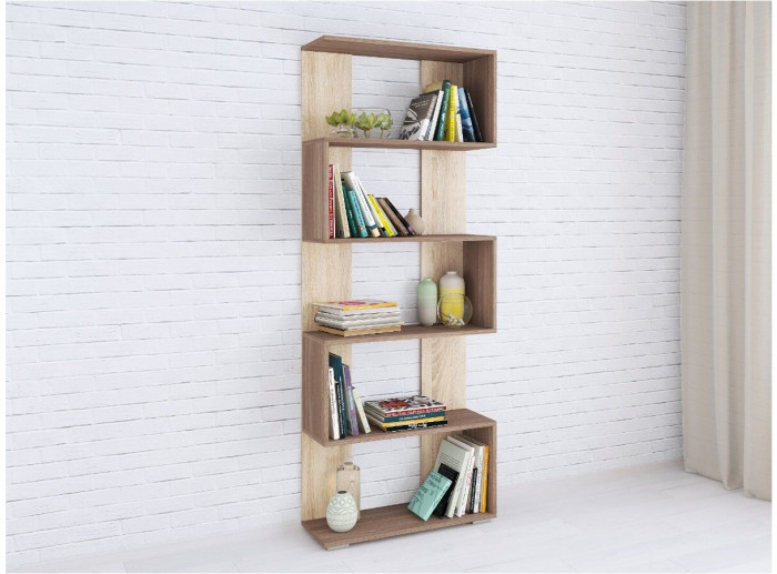 Стеллаж Ромео-1 ясень шимо/дуб сонома