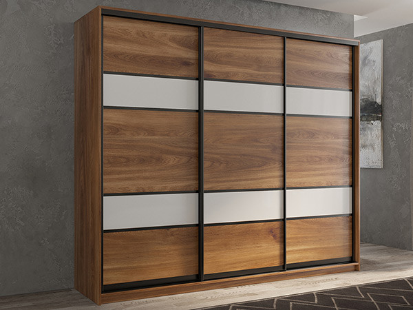 Шкаф-купе Кааппи 8 Кастелло Бренди 210х45х230 см