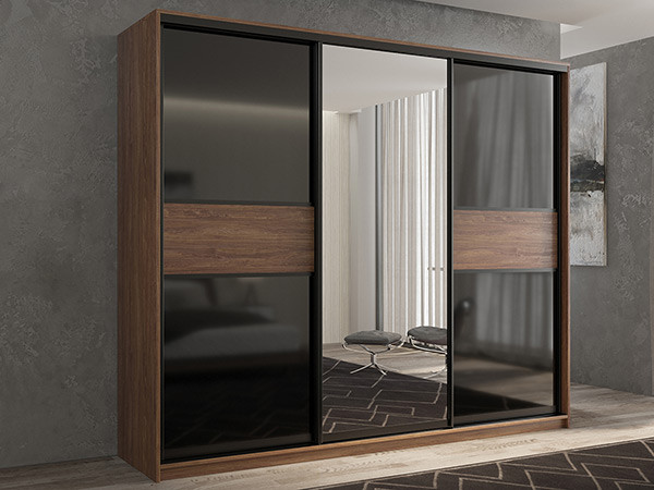 Шкаф-купе Кааппи 9 Морское Дерево Винтаж 180х60х230 см