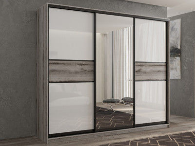 Шкаф-купе Кааппи 10 Эвок Окаменелый 260х60х230 см