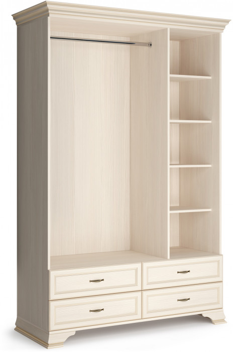 Шкаф распашной трехдверный с зеркалом Сиена