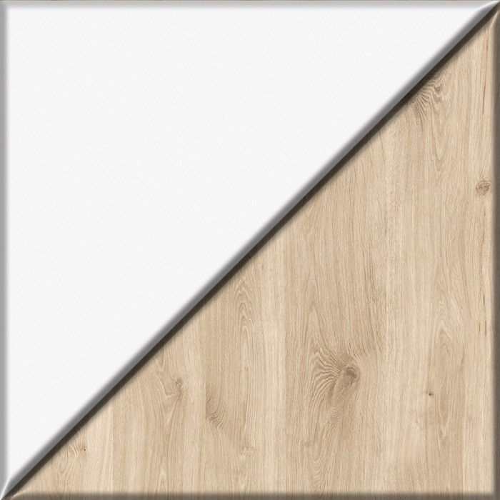 Эйп 13.322 Комод + 13.322 Комод, цвет белый/дуб белый, ШхГхВ 170х41,5х75 см.