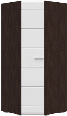 Вегас Шкаф угловой одностворчатый 850*2000*850 венге/белый глянец