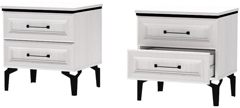 Шарм Тумба Т-1 Ясень Анкор Светлый/Рамка