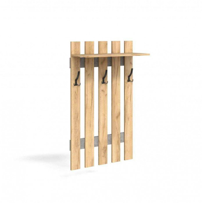 Вешалка Мини-Лайт МЛ-3/дуб крафт/ателье