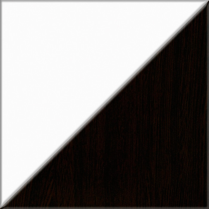 Прихожая П-6-500 Шкаф + Пенал, цвет венге/фасады МДФ белое дерево фрезеровка ромб, ШхГхВ 90х50х210 см., универсальная сборка