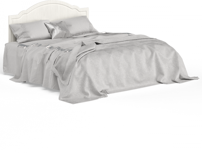 Ливерпуль Кровать 11.08 + осн. + ножки + две Тумбы 08.146 + две 10.117, цвет ясень ваниль/белый, ШхГхВ 266х204х112 см., 1600х2000 мм., б/м, орт. есть