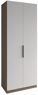 МС Роза Шкаф 900 Базовая комплектация, Ройс+ ручка скоба 1 шт., Орех Франклин карамель/Белый софт