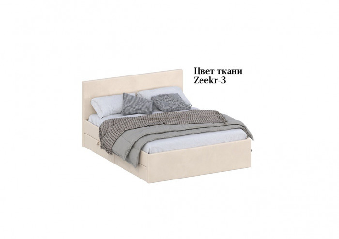 Кровать 160 КР-433-М с настилом из ламелей, Микровелюр Zeekr-3