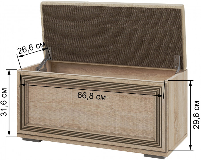 Модульная спальня Ливорно, набор 3, Дуб сонома