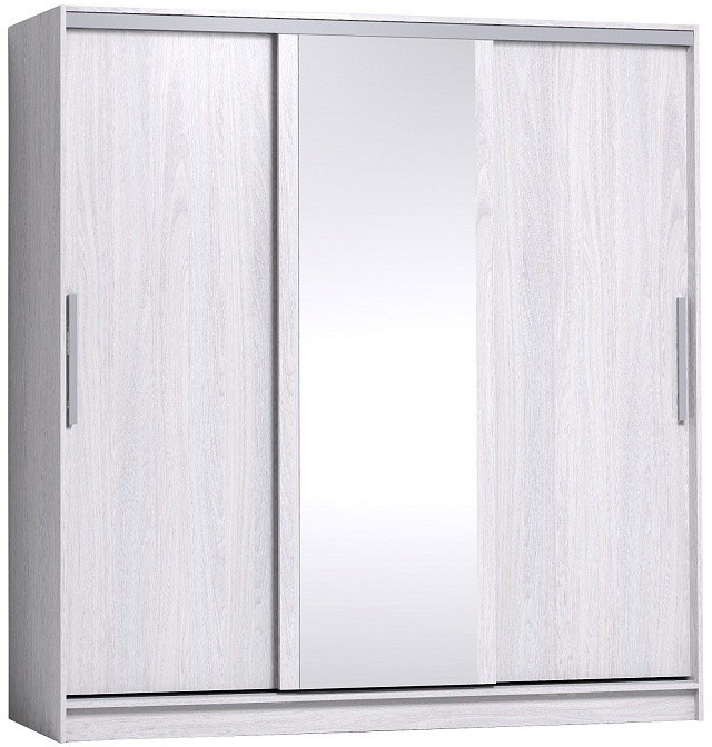 Шкаф-купе с зеркалом Strike 2000  Ясень Анкор светлый