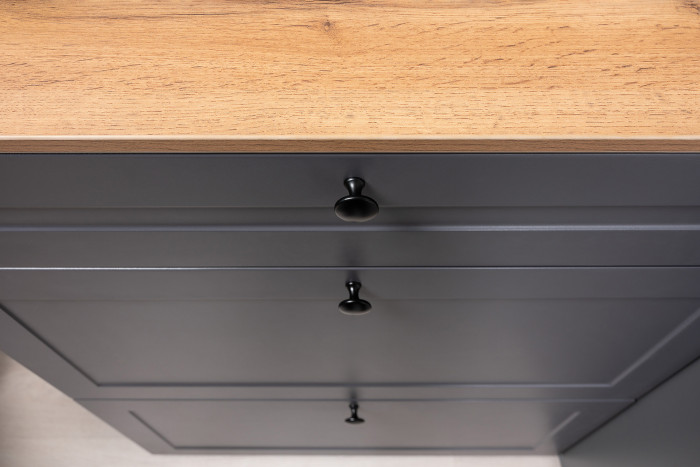 Остин Прихожая 57, цвет серый графит/дуб крафт золотой, ШхГхВ 240х54,3х229,6 см., универсальная сборка