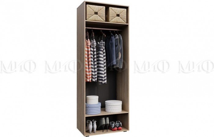 Нэнси New ЛДСП Шкаф 2 дв. (Дуб Сонома / Бетон светлый)