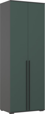 Норд Шкаф 2-х створчатый 800, Графит/Изумрудный