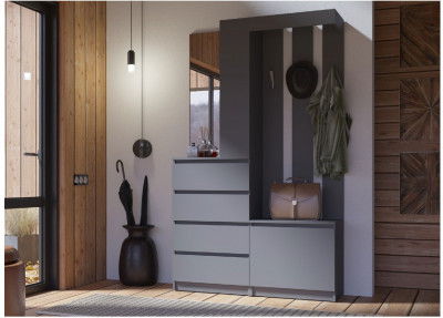 Челси Прихожая (Графит, Графит)