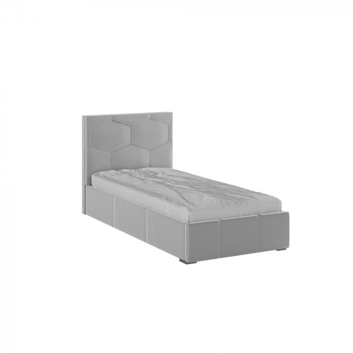 Манука Кровать интерьерная 900 светло-серый, ПМ