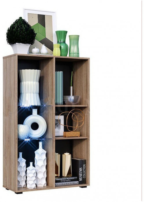 Модульная гостиная Нэнси New ЛДСП Вариант №1 (Бетон светлый, Дуб Сонома)