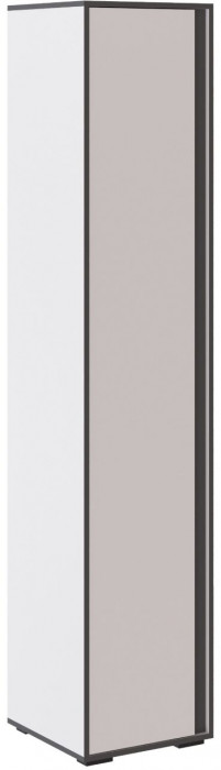 Асцелла Пенал закрытый белый/графит серый